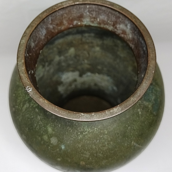 Mid Century Ikora Patinated Bronze Vase MADE IN GERMANY